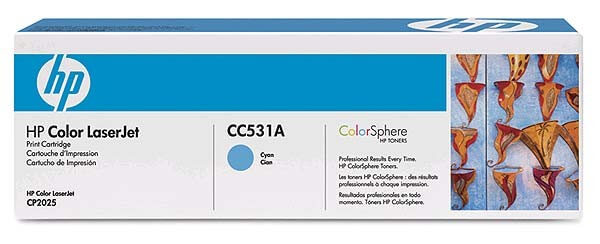 HP CLJ Toner CC531A cyan - reduziert