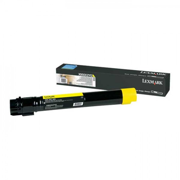 Lexmark Toner X950X2YG yellow - reduziert