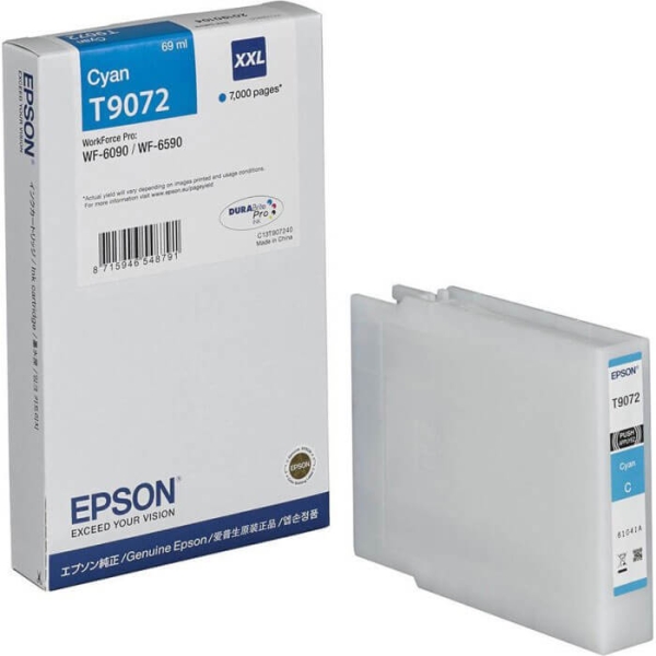Epson T9072 Tinte C13T907240 cyan XL
