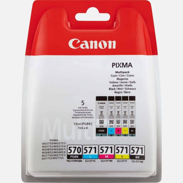 Canon Tinte PGI-570/CLI 571 Multipack 4-farbig 0372C004